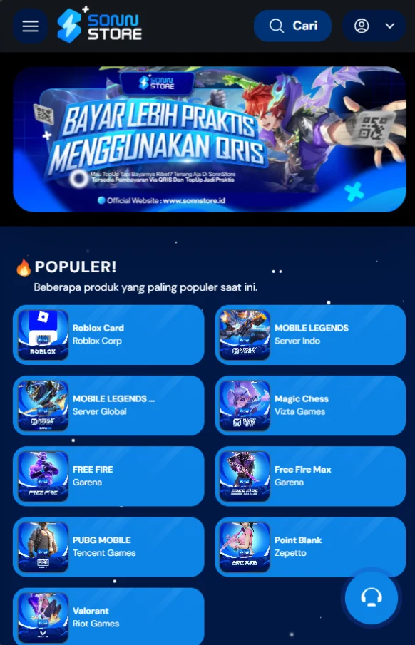 Contoh Website Paket Gold 1